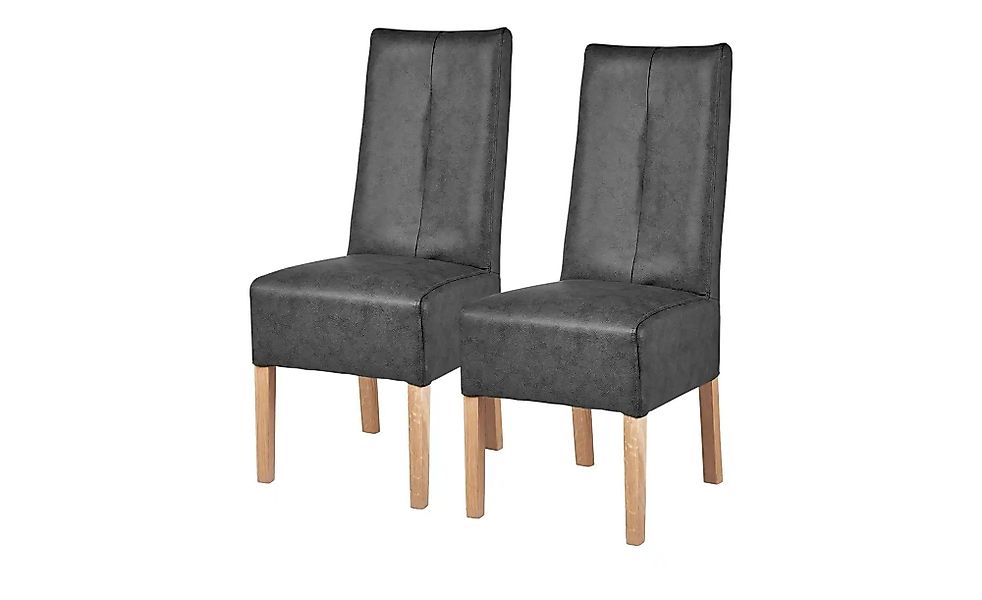 Polsterstuhl 2-er Set aus Buche Marlon ¦ grau ¦ Maße (cm): B: 44 H: 103 T: günstig online kaufen