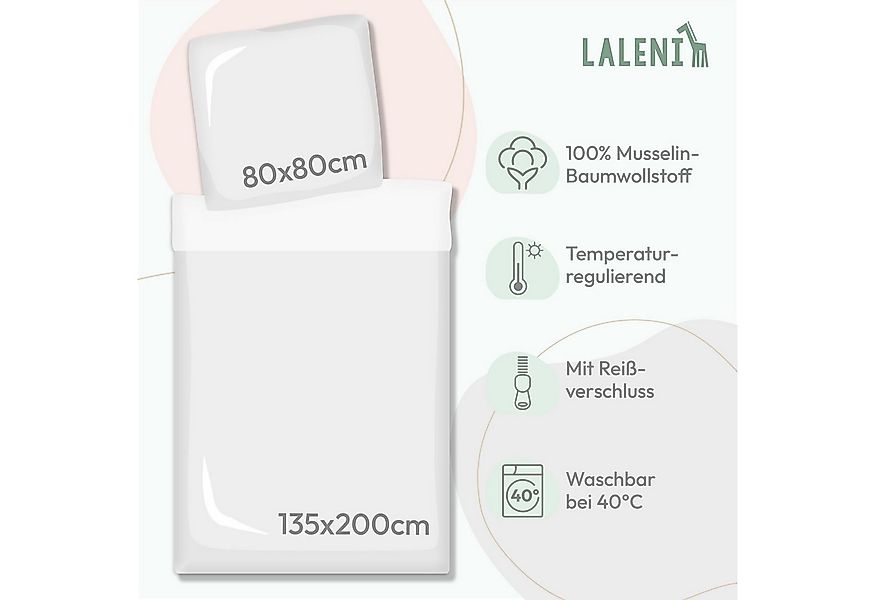 Laleni Kinderbettwäsche Kinderbettwäsche aus Baumwolle - Musselin Bettwäsch günstig online kaufen