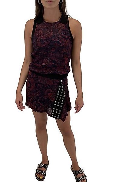 Diesel Shirtkleid Diesel D-Lenyne-A Abito Damen Kleid Rot-Blau günstig online kaufen