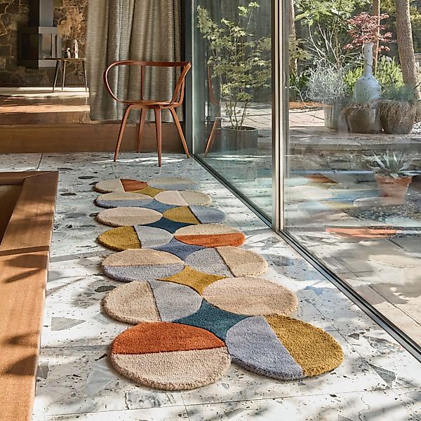 FLAIR RUGS Wollteppich "Mia Ellipse" rechteckig 12 mm Höhe mit gebogenem Zu günstig online kaufen