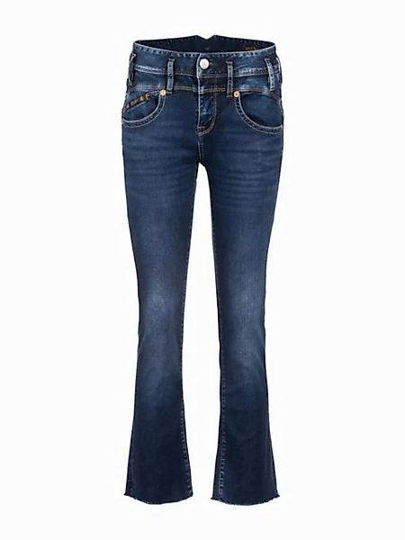 Herrlicher Bootcut-Jeans Pearl Cropped Reused Denim Offene Saumkante günstig online kaufen