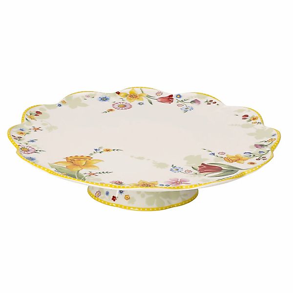 Villeroy & Boch Tortenplatte "Tortenplatte Spring Awakening ø 33 cm weiß" günstig online kaufen