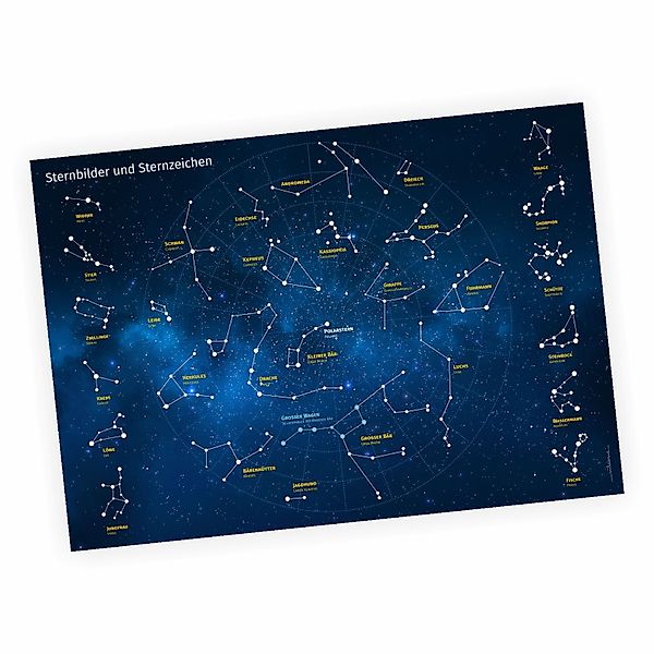 nikima Poster Sternbilder, Sternbilder, Kinder Lernposter günstig online kaufen