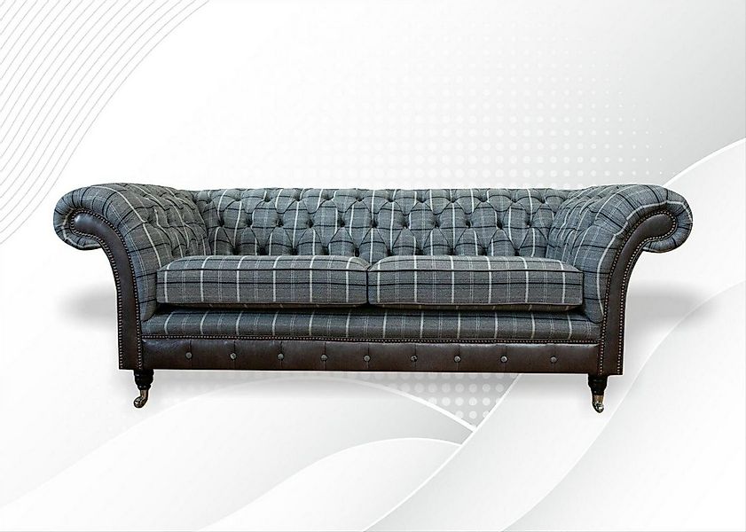 JVmoebel Chesterfield-Sofa Chesterfield Sofa hochwertig Handarbeit massiv H günstig online kaufen
