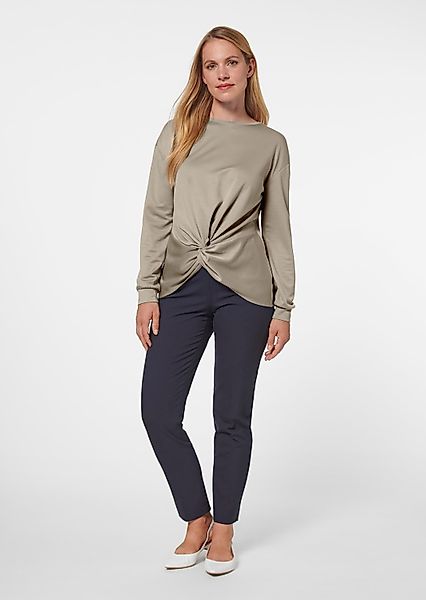 MADELEINE Langarmshirt Sweatshirt mit Knoten-Drapierung günstig online kaufen
