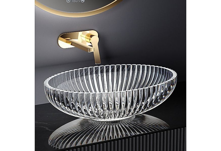 EMKE Aufsatzwaschbecken Waschbecken Aufsatzwaschbecken Bad Hartglas für Bad günstig online kaufen