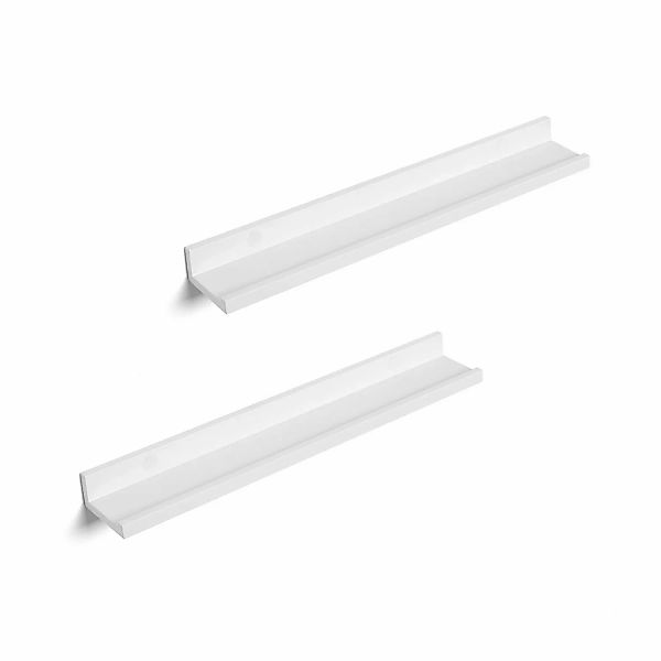 Songmics Schweberegal 2er Set 10 cm x 60 cm Weiß günstig online kaufen