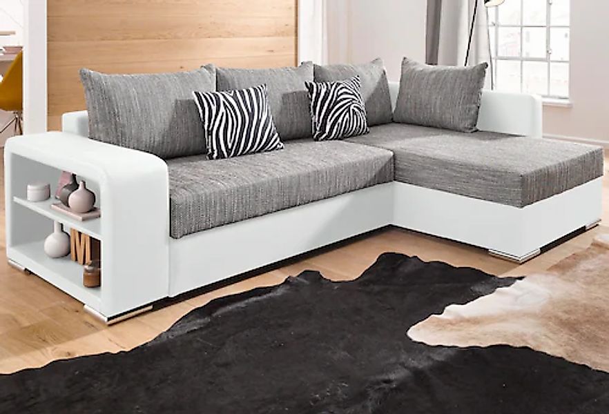 COLLECTION AB Ecksofa »John L-Form«, mit Bettfunktion, wahlweise mit Federk günstig online kaufen