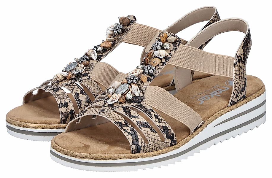 Rieker Riemchensandale Sommerschuh, Sandalette, Keilabsatz, mit sommerliche günstig online kaufen