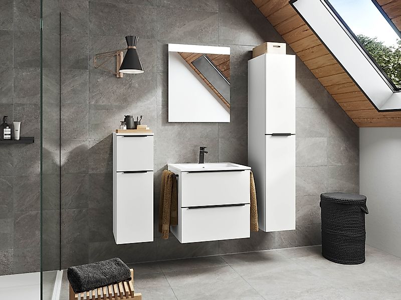 nobilia® Badmöbel-Set »Levere«, (2 St., vormontiert, mit Soft-Close), inkl. günstig online kaufen