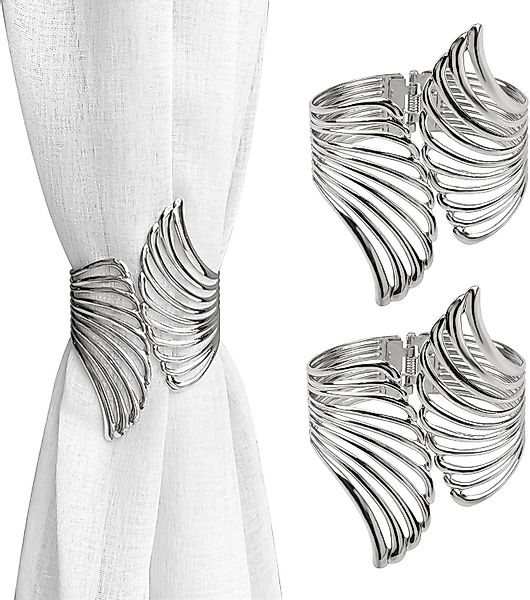 BYSURE Raffhalter, (2-tlg), Vorhang-Raffhalter, Metall, Vorhangschnallen, günstig online kaufen