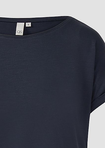 QS T-Shirt Loose Fit-Shirt im Lyocellmix günstig online kaufen