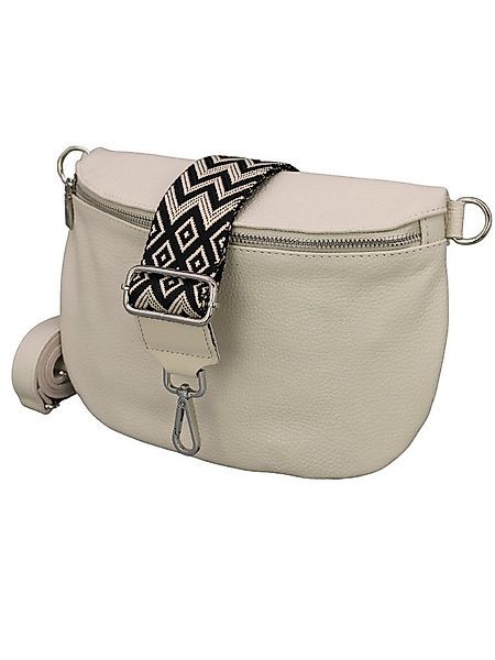 Adel Bags Schultertasche ADA Bauchtasche Damen Leder, mit breiten Gemustert günstig online kaufen