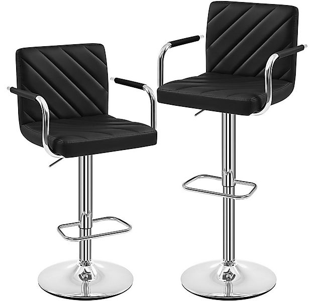 Yaheetech Barhocker 2/4-er Set (2 St), Höhenverstellbarer Barstuhl mit Arml günstig online kaufen
