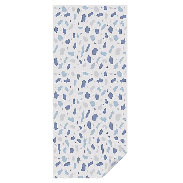 Tulup Buntglasfolie Blaue Muster Buntglas Fensterfolie 50x116 cm Blau Sicht günstig online kaufen