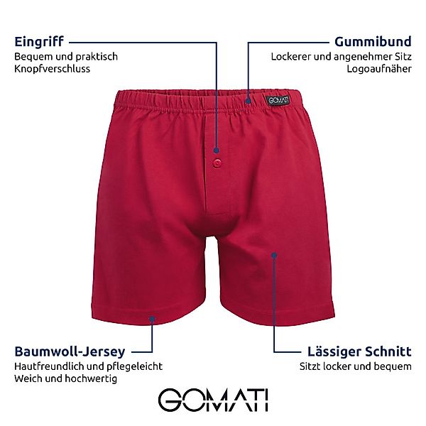Gomati Boxershorts Herren Jersey Boxershorts Stretch günstig online kaufen