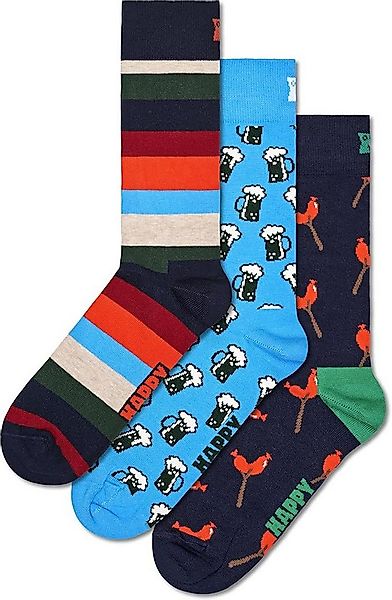 Happy Socks Socken Geschenkset Herren 3-Pack Wurst and Beer Socks Gift Set günstig online kaufen