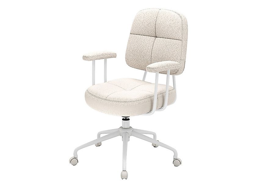 COSTWAY Bürostuhl, gepolstert, Drehstuhl mit Rollen höhenverstellbar, Wippf günstig online kaufen