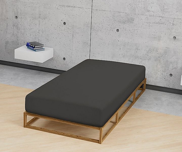 Biberna Spannbettlaken Biber in Gr. 90x200, 140x200 oder 180x200 cm, Biber, günstig online kaufen