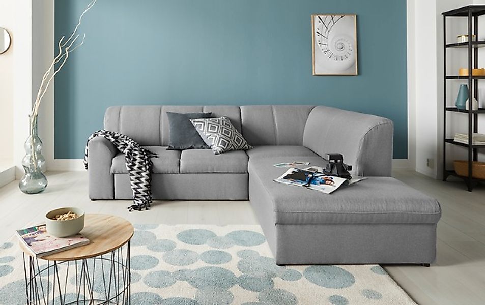 DOMO collection Ecksofa »Topper zeitlos elegant, kompakte Stellmaße, OTTOs günstig online kaufen