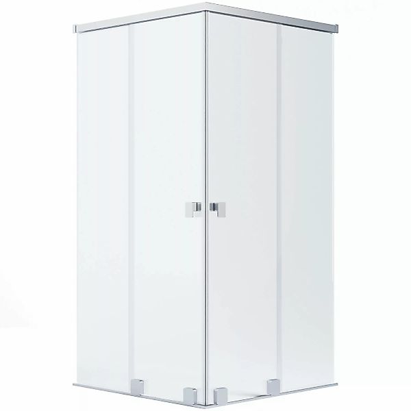 Schöner Wohnen Eckdusche 2 Schiebetüren Silbermatt 120 x 120 x 200 cm günstig online kaufen
