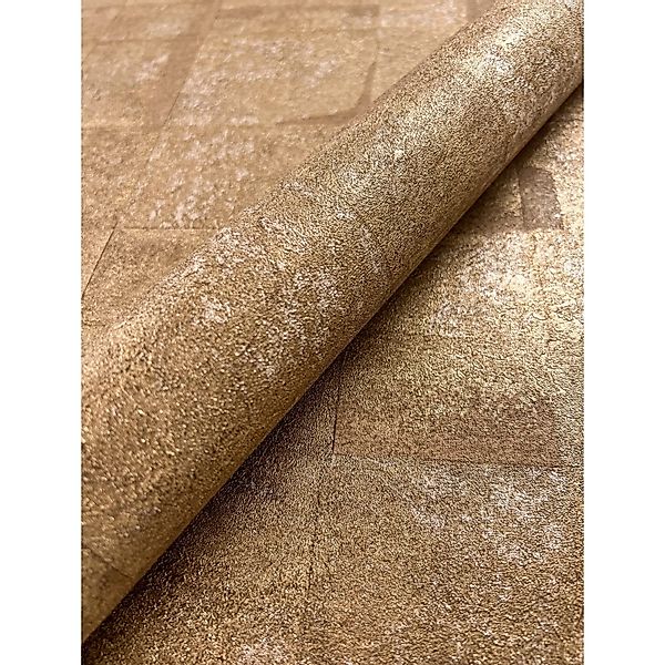 Newroom Vliestapete Madou Bronze Quadrate Modern FSC® günstig online kaufen