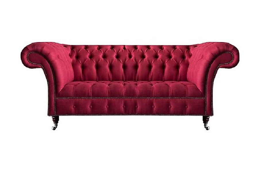 Xlmoebel Chesterfield-Sofa Exklusives Rosa Wohnzimmer-Sofa für drei Persone günstig online kaufen