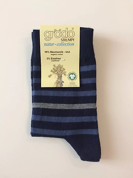 Grödo Socken/strümpfe, Halbgeringelt/uni Ver.Farben 52184 Biobaumwolle Unis günstig online kaufen