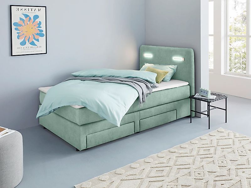 Home affaire "Luan" Schubkästen, LED-Beleuchtung und Topper, in Breite 120 günstig online kaufen