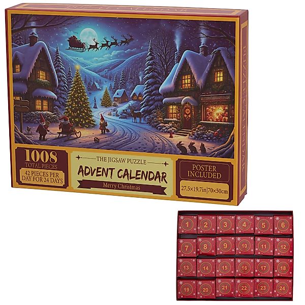 Annastore Adventskalender Adventskalender Puzzle Weihnachten – günstig online kaufen