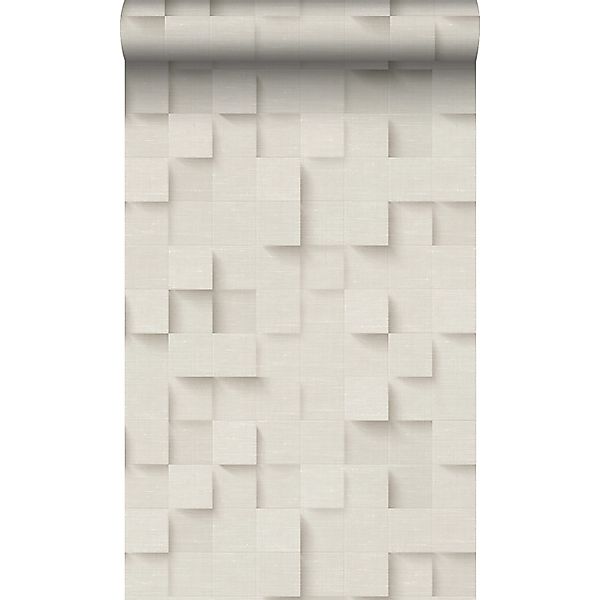 Origin Wallcoverings Tapete 3D-Würfel Hellbeige 50 x 900 cm günstig online kaufen