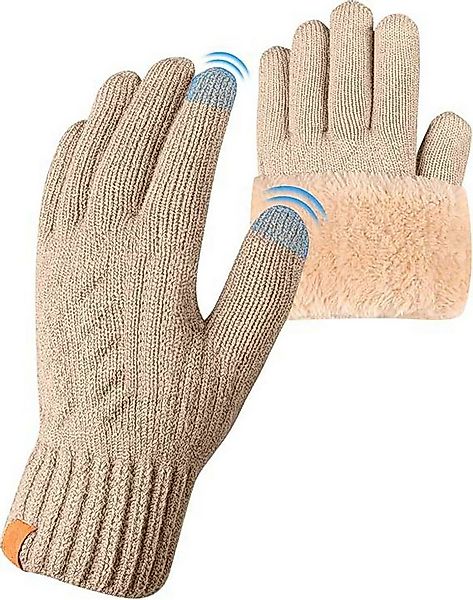 Coonoor Strickhandschuhe Winterhandschuhe mit Fleecefutter, Touchscreen War günstig online kaufen