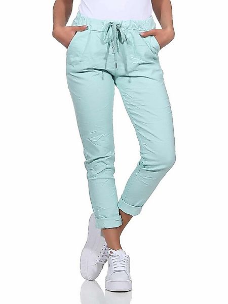 OriginalYou Schlupfhose Sommerhose Damen Chinohose moderner Knitterlook, el günstig online kaufen