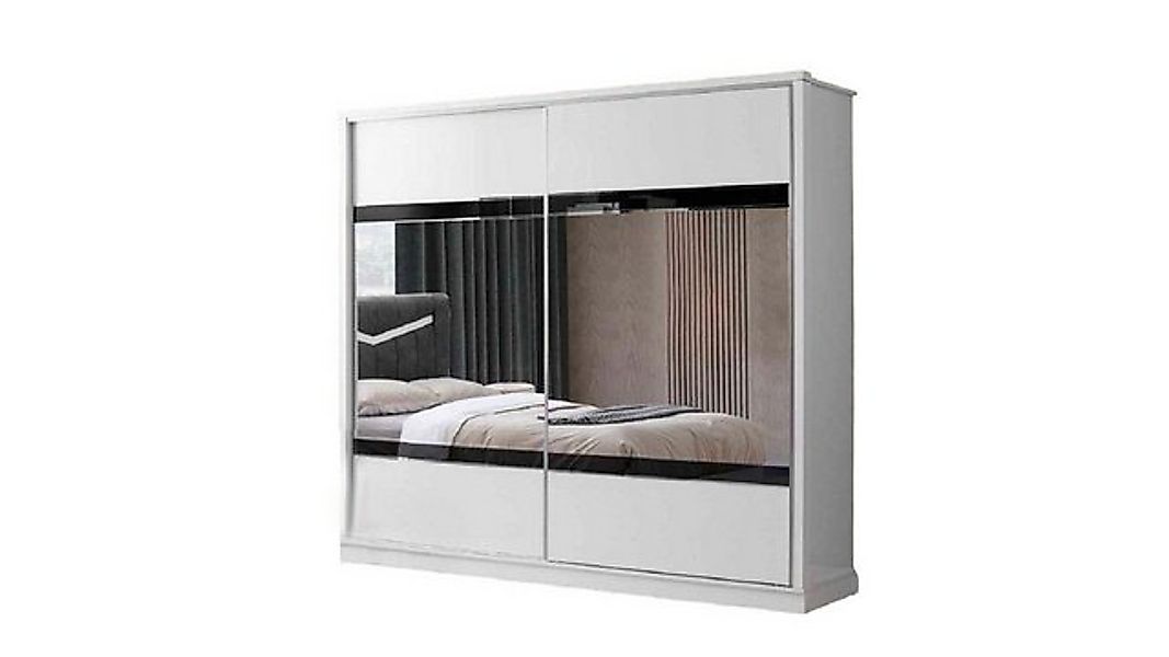 JVmoebel Kleiderschrank Schlafzimmer Kleiderschrank Rechteckig Weiß Einfarb günstig online kaufen