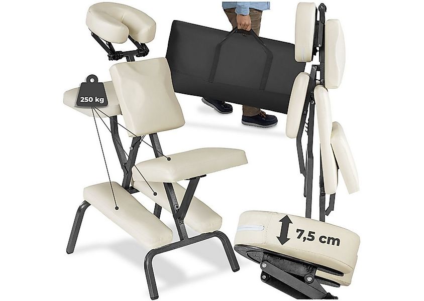 tectake Massagesessel Massagestuhl, klappbar günstig online kaufen