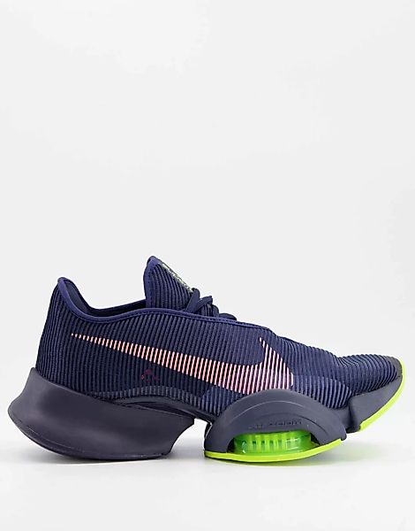 Nike Training – Air Zoom SuperRep 2 – Sneaker in Blau-Schwarz günstig online kaufen