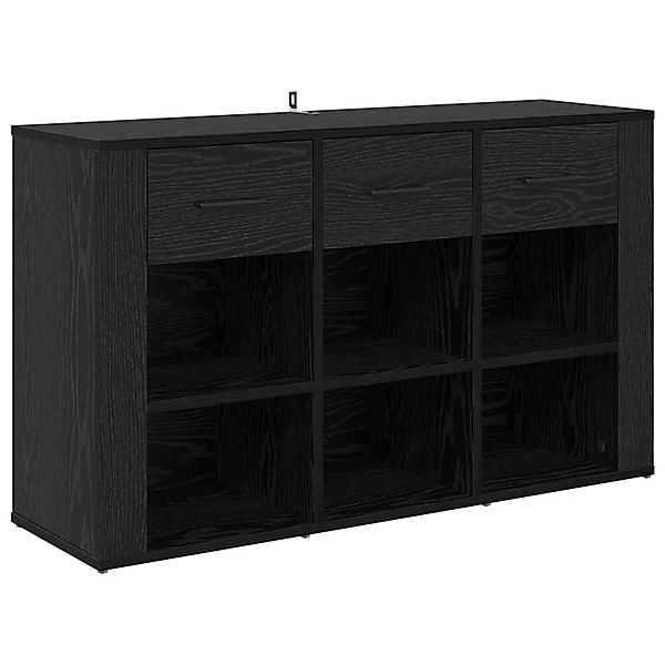 vidaXL Sideboard Schwarz Eichen-Optik 100 x 30 x 59,5 cm Holzwerkstoff 8811 günstig online kaufen