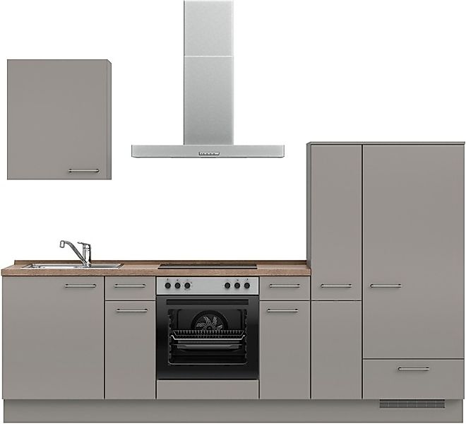 nobilia® Küchenzeile »"Laser I", Ausrichtung wählbar, Breite 270 cm« vormon günstig online kaufen