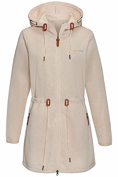 LASCANA Fleecejacke mit Kapuze mit Kapuze günstig online kaufen