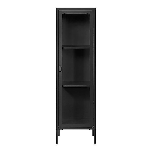 ebuy24 Brisbane1 Vitrinenschrank 1 Glas Tür Schwarz günstig online kaufen