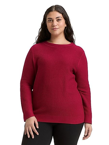 TOM TAILOR PLUS Strickpullover mit Struktur-Muster günstig online kaufen