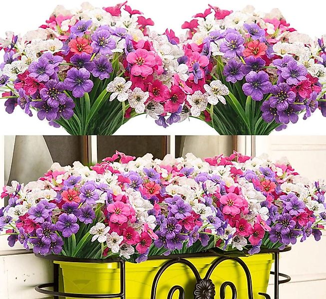 LuxusKollektion Blumenkasten Künstliche Blumen Balkon Wetterfest günstig online kaufen