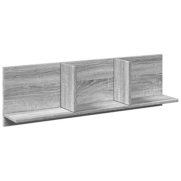 vidaXL Regal Wandschrank 100x16,5x30 cm Grau günstig online kaufen