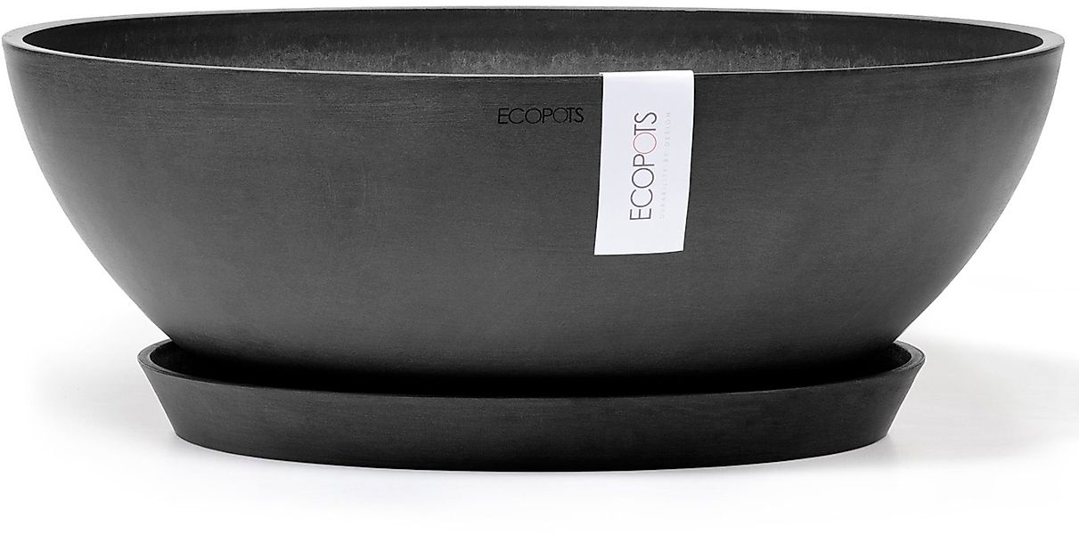 ECOPOTS Blumentopf Vienna 50 Dunkelgrau, für günstig online kaufen