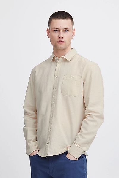 Blend Langarmhemd "BHShirt", Stilvolles Langarmhemd mit Brusttasche aus Lei günstig online kaufen