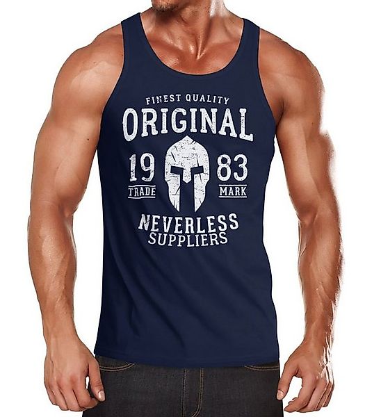 Neverless Tanktop Herren Tank-Top Original Gladiator Sparta Helm Athletic V günstig online kaufen