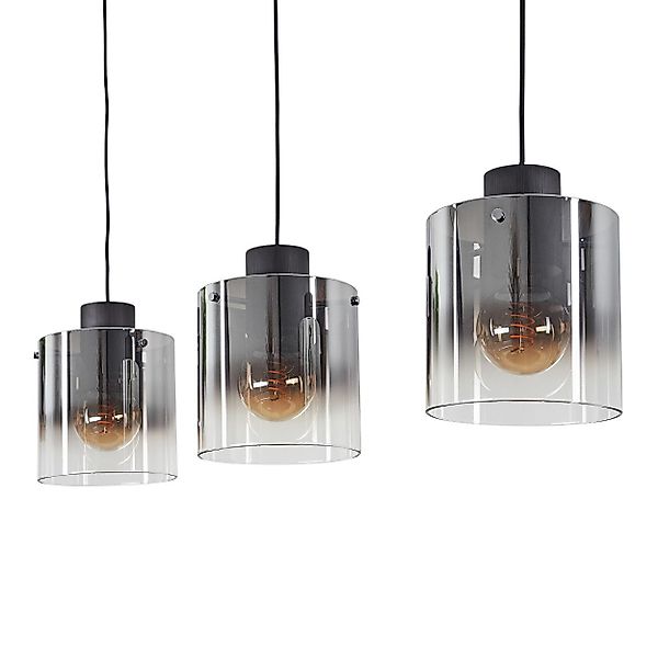 hofstein Pendelleuchte »Riccione« Hängeleuchte aus Metall/Rauchglas günstig online kaufen