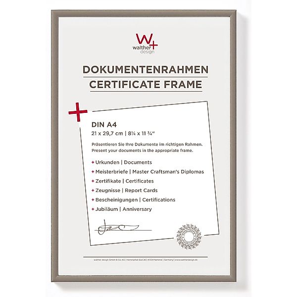 walther design New Lifestyle Kunststoff Bilderrahmen 21x29,7 cm Stahl KV130 günstig online kaufen