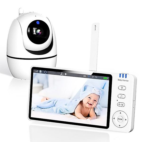 HT Babyphone 720P mit Kamera 5 Zoll Baby Monitor, Nachtsicht, Bidirektional günstig online kaufen