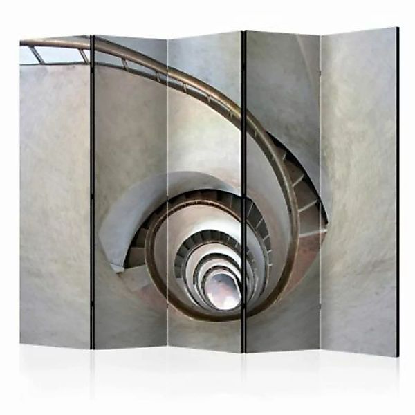 artgeist Paravent White spiral stairs II [Room Dividers] mehrfarbig Gr. 225 günstig online kaufen